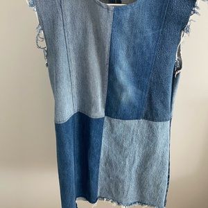 Denim mini dress